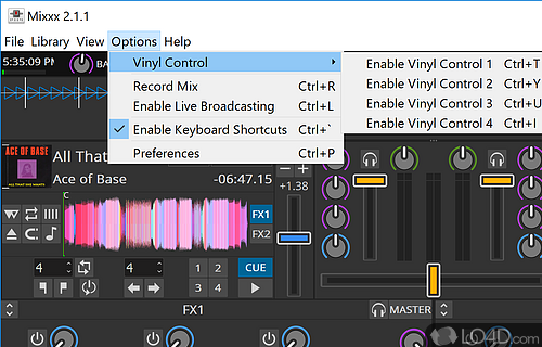 Mix music like a pro - Screenshot of Mixxx
