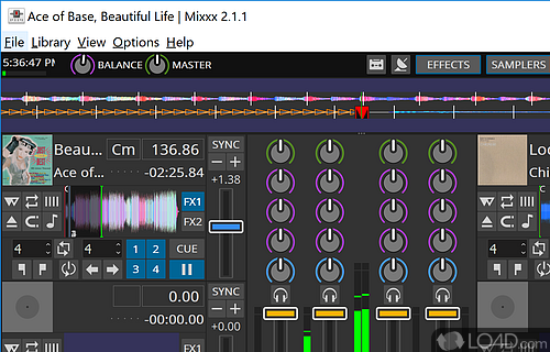 Free DJ software that gives you everything you need to perform live mixes - Screenshot of Mixxx