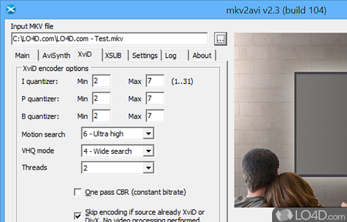 MKV2AVI Screenshot