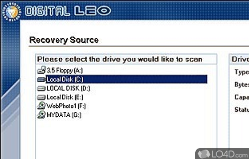 Screenshot of mmCARD Recovery - Recover deleted files using different scanning modes