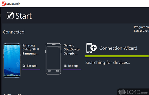 Gain full control of mobile phone from PC and manage SMS, contacts list - Screenshot of MOBILedit!