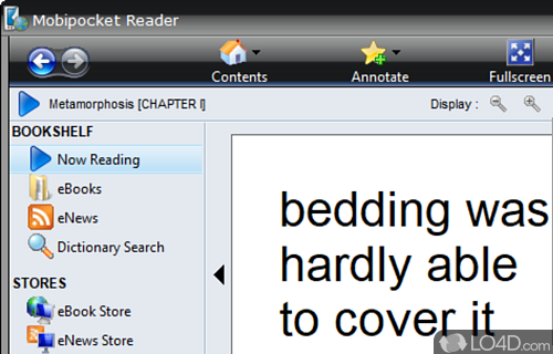 Mobipocket Reader screenshot