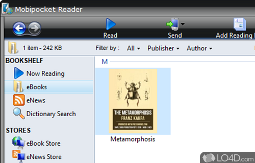 Excellent eBook manager for Windows - Screenshot of Mobipocket Reader