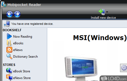Mobipocket Reader screenshot