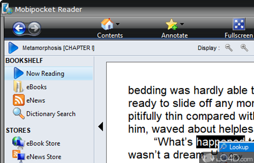 Mobipocket Reader screenshot
