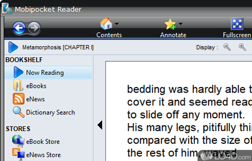Mobipocket Reader screenshot