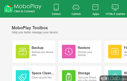 Handy toolbox - Screenshot of MoboPlay