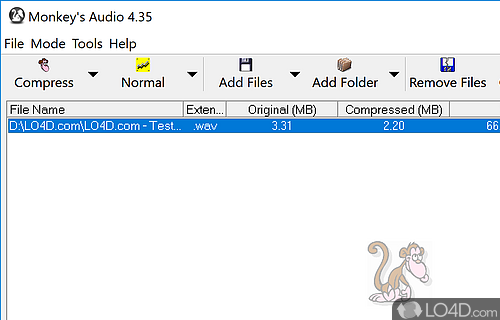 Compress - Screenshot of Monkey's Audio