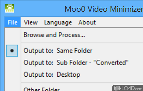 Moo0 Video Minimizer screenshot