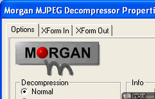 Screenshot of Morgan Multimedia MJPEG Codec - Piece of software functioning as an optimized Motion JPEG video codec, so watch all videos