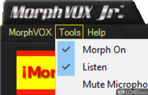 Tweak your voice during voice calls - Screenshot of MorphVOX Junior