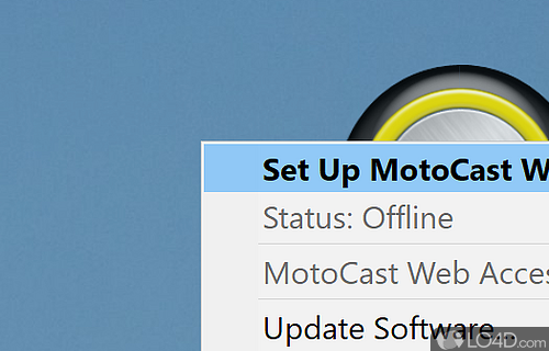 User interface - Screenshot of MotoCast