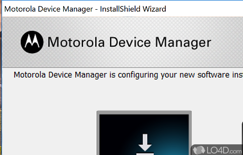 Manage the phone - Screenshot of Motorola Device Manager