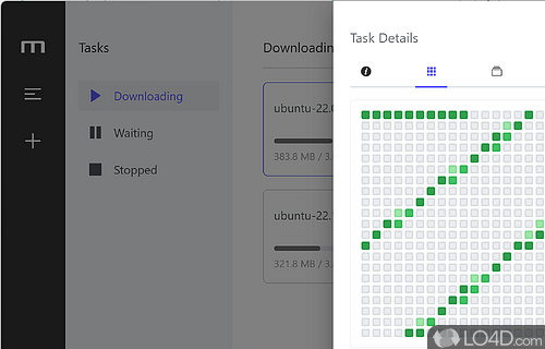 Download files in part and view the progress in the beautiful user interface - Screenshot of Motrix