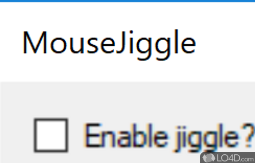 Screenshot of Mouse Jiggler - Simulate mouse input with this piece of software that prevents computer from registering idle times