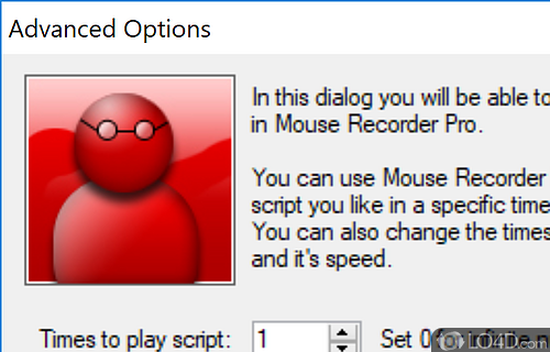 User interface - Screenshot of Mouse Recorder Pro 2