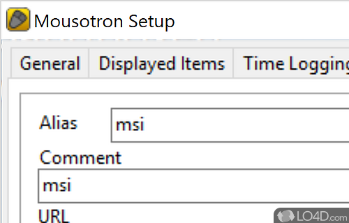 Mouse and keyboard usage measurement - Screenshot of Mousotron