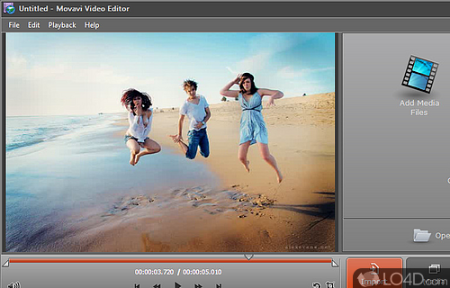 Screenshot of Movavi Video Editor - Create modern videos with transitions and effects