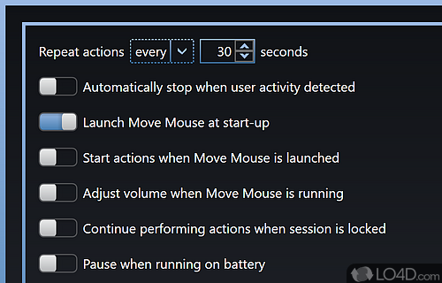 Versatile app that allows you to configure complex scripts - Screenshot of Move Mouse