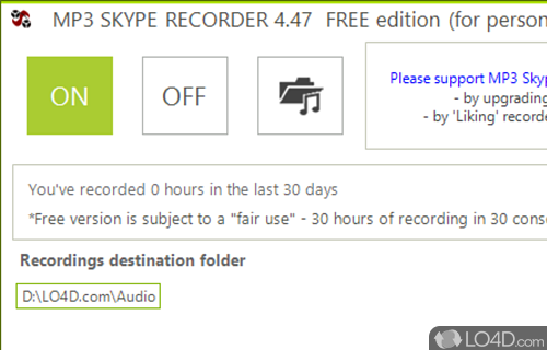 MP3 Skype Recorder Screenshot