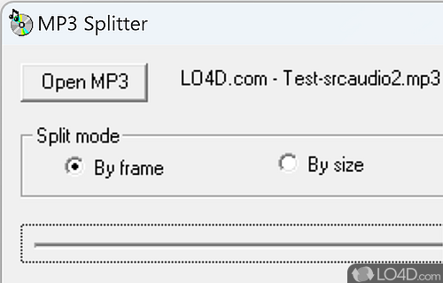 MP3 Splitter screenshot