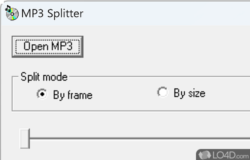 Easy-to-use tool to split MP3 files - Screenshot of MP3 Splitter