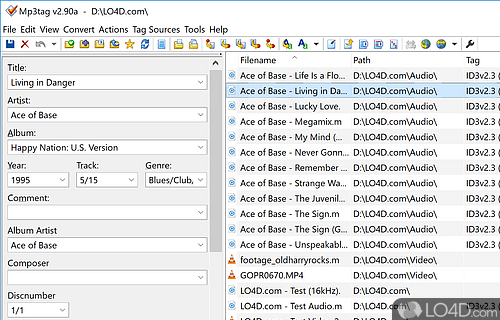 Tag editor and music organizer with extensive features - Screenshot of Mp3tag