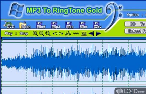 Screenshot of MP3 To Ringtone Gold - Transform MP3 in files for mobile phone