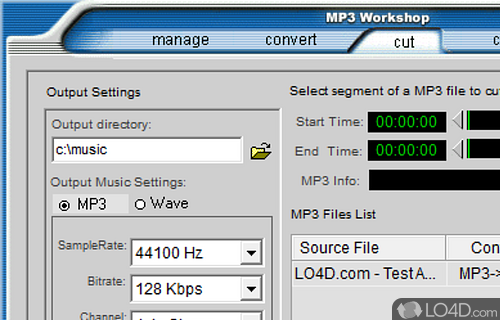 Edit ID3 tags - Screenshot of MP3 Workshop