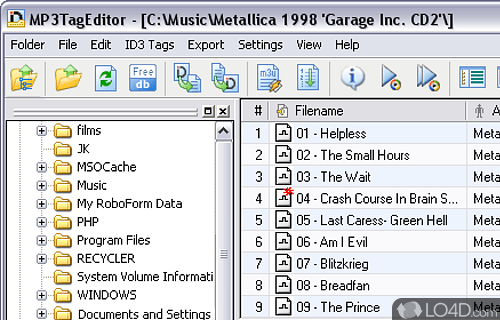 MP3TagEditor Screenshot