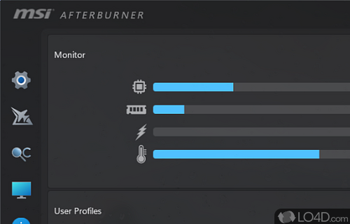 Easy management of fan speed - Screenshot of MSI Afterburner