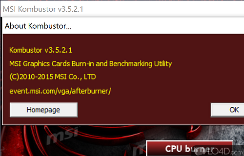 download the new for apple MSI Kombustor 4.1.27