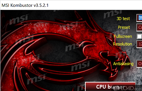 MSI Kombustor Screenshot