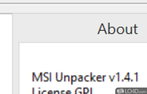 MSI Unpacker Screenshot