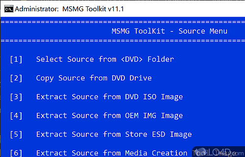 Calling it comprehensive really doesn't do this tool justice - Screenshot of MSMG ToolKit