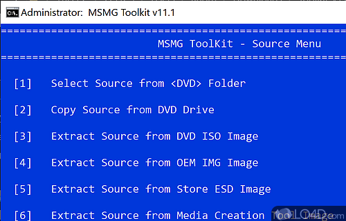 MSMG ToolKit Screenshot