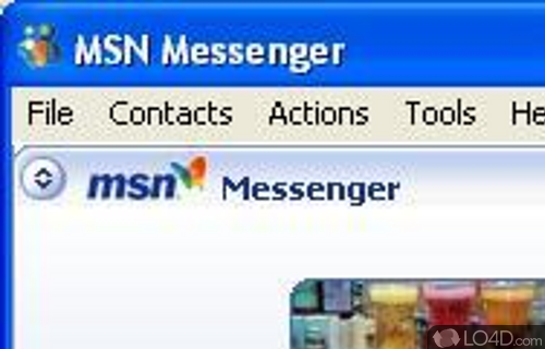 Screenshot of MSN Messenger - User interface