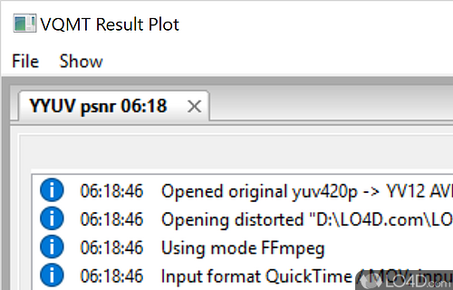 MSU Video Quality Measurement Tool screenshot