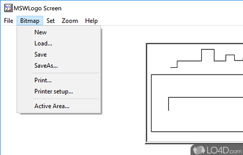 Very simple Logo programming environment - Screenshot of MSWLogo