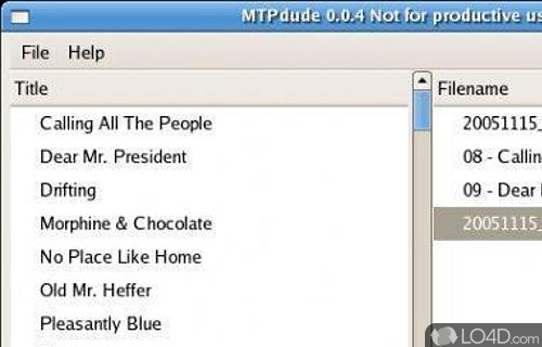 MTP Porting Kit Screenshot