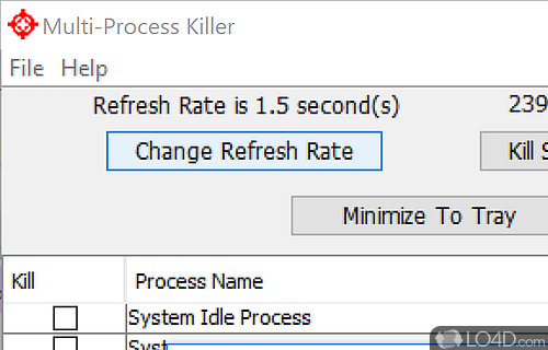 The advantages of being portable - Screenshot of Multi-Process Killer