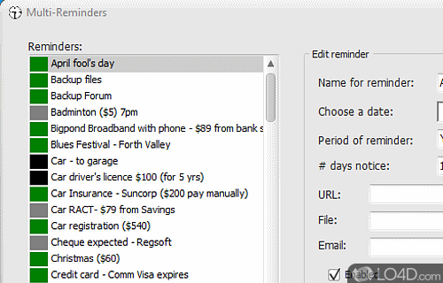 Multi Reminders Screenshot
