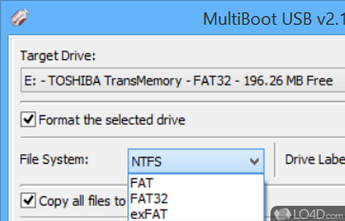 Automatically detects plugged USB devices - Screenshot of MultiBoot USB