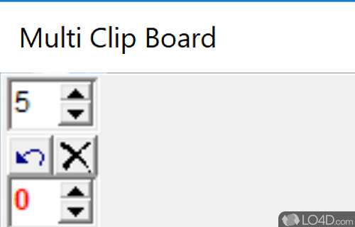 Screenshot of MultiClipBoard - Store more items in the Windows clipboard by setting number of slots