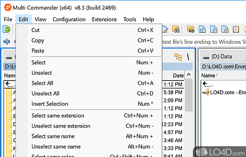 Versatile file operations - Screenshot of Multi Commander