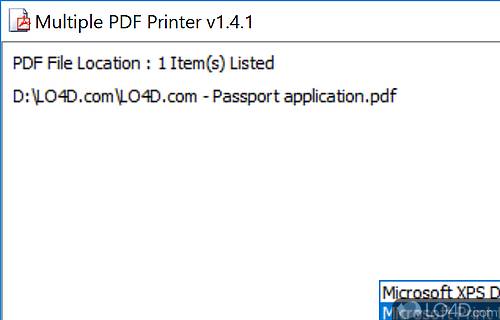 Multiple PDF Printer screenshot