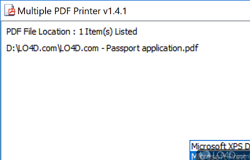 Multiple PDF Printer Screenshot