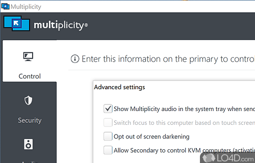 Allows you to control multiple PCs using one keyboard and mouse - Screenshot of Multiplicity