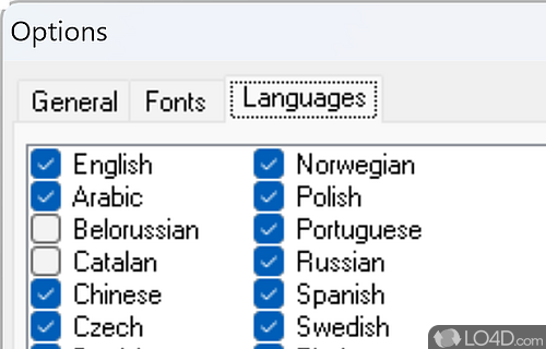 Online translation from 25 different languages - Screenshot of MultiTranse