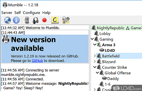 Step by step guided configuration - Screenshot of Mumble